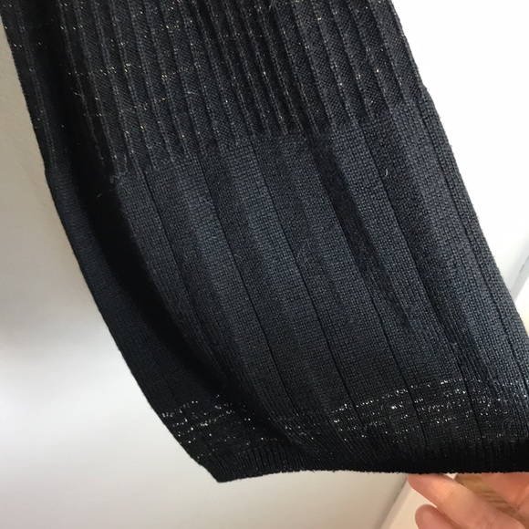 Nine West One Button Knit Cardigan Gold Sparkle Size XL - Picture 3 of 7